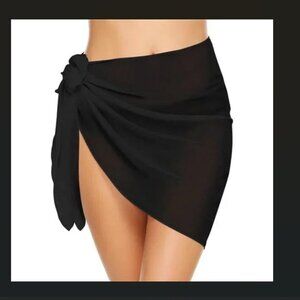 Ekouaer Women's Short Sarongs Chiffon Cover Ups Sheer XL